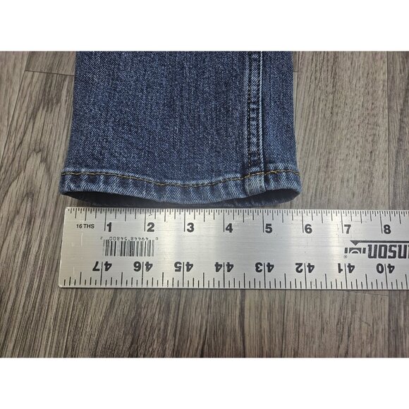 (3/$35) H&M &Denim Jeans Womens 32 High Waist Skinny Ankle Raw Hem Distressed - Picture 13 of 13